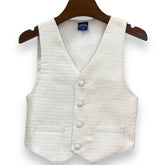 White Embrioded Waistcoat